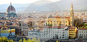 Florence panoramic view, Firenze, Tuscany, Italy