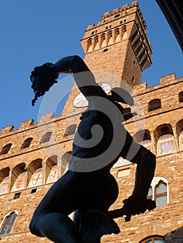 Florence, piazza della signoria, statue of Perseo by Benvenuto Cellini