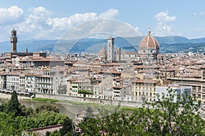 Florence from Piazzale Michelangelo, Italy photo