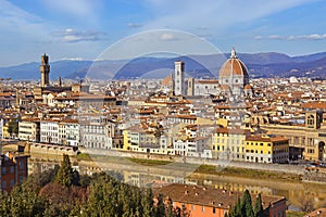 Florence from Piazzale Michelangelo, Tuscany, Italy photo