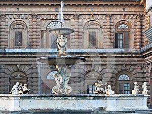 Florence Pitti Palace Fountain photo