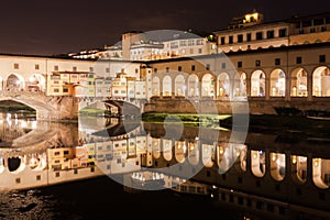Florence: The Ponte Vecchio by night
