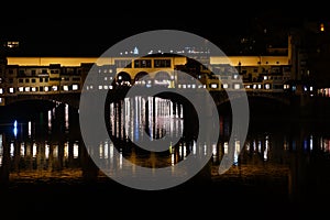 Florence Ponte Vecchio Nights Lights