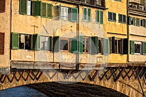 Florence Ponte Vecchio sunset view