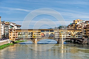 Florence Ponte Vecchio sunset view