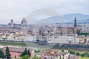 Florence seen from Piazzale Michelangelo, Italy photo