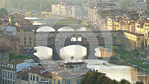 Florence Skyline - Ponte Vecchio Bridge, Italy