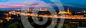 Florence skyline at sunset