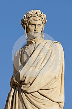 Florence statue of Dante photo