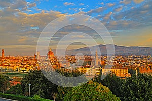 Florence after sunrise, Italy.