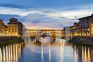 Florence, Tuscany, Italy at dusk