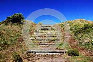 Alpine landscape on Flores Island, Azores photo