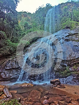 Florestal Uaimii Waterfall, Minas Gerais, Brazil. photo