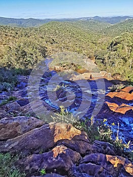 Florestal Uaimii Waterfall, Minas Gerais, Brazil.