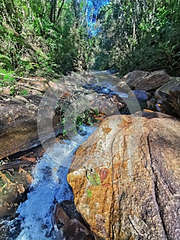Florestal Uaimii Waterfall, Minas Gerais, Brazil. photo