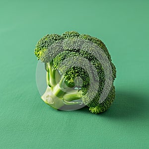 The florets are dense and vibrant with a rich green color contrasting