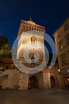 Florianska gate in Krakow