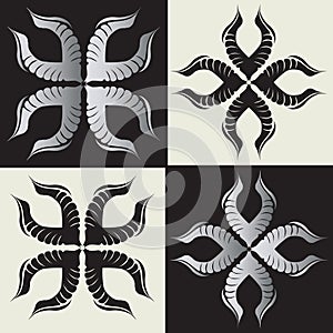 Florid vector shape design