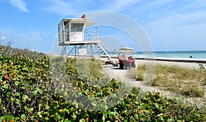 Florida beach lifeguard stand