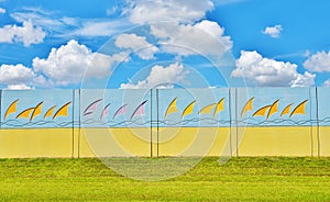 Florida colorful noise barriers design