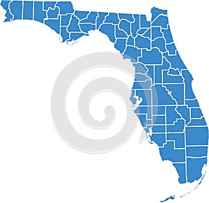 Florida by counties photo