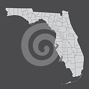 Florida counties map