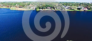 Florida countryside view from drone, slow motion