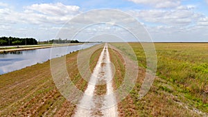 Florida Everglades gravel road bike trail Krome Avenue