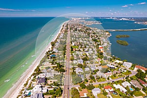 Florida. Indian Rocks Beach Florida. Ocean beach, Hotels and Resorts. Turquoise color of salt water. American shore photo