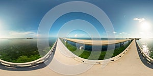 Florida Keys 7 Mile Bridge 360VR equirectangular spherical photo