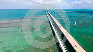 Florida Keys Bridge, aerial view