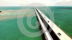 Florida Keys Bridge, aerial view