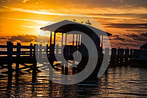 Florida Keys Islamorada Sunrise Silhouette Cheeca Lodge