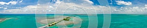 Florida Keys Overseas Highway aerial panorama saturated colors landscape photography