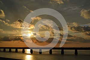 7 Mile Bridge Sunset photo