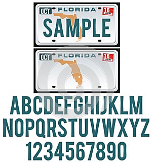 Florida License Plate photo