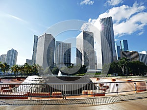 Florida, Maiami, Florida, Miami bayside, skyline view photo
