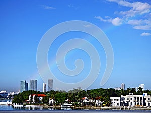 Florida, Maiami, panoramic view of the bay