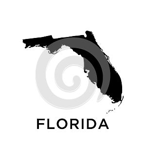 Florida map icon vector trendy