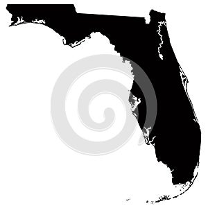 Florida map - state in the United States of America