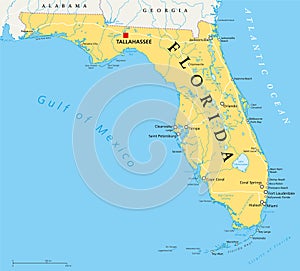 Florida political map