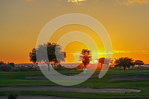 Florida resort sunset