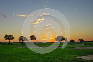 Florida resort sunset