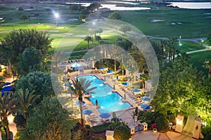 Florida resort swimming pool