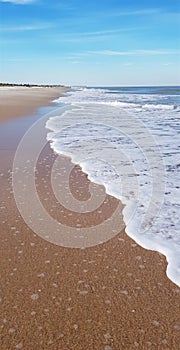 Saint Augustine beach in summer time