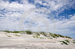 Florida Sand Dunes with Blue Sky