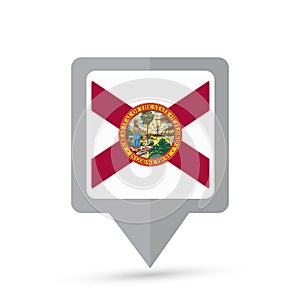Florida state flag map icon