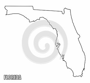 Florida outline map