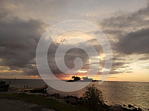 Florida sunset gulf beach fishing pier pastel sunset