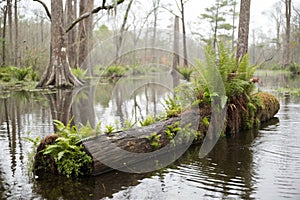 Florida Swamp with bald cypress trees photo